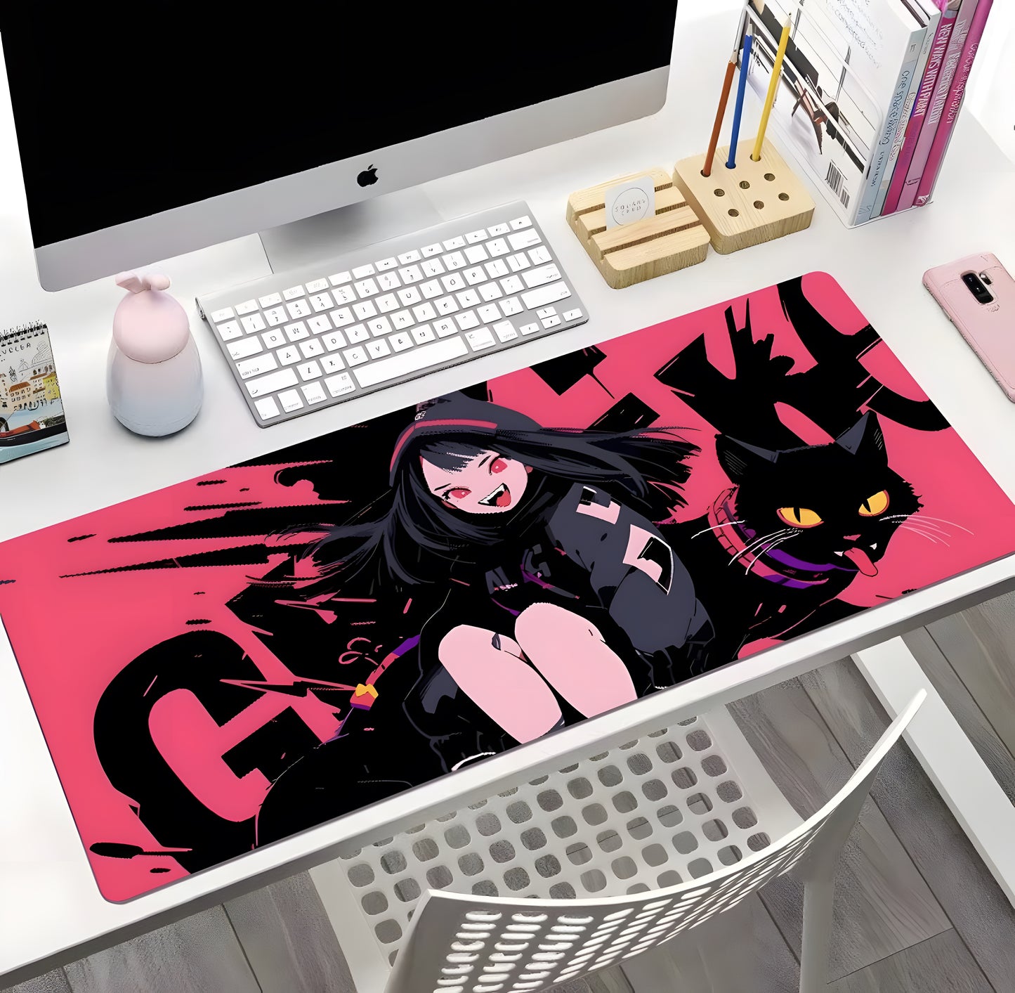 Tappetino per mouse oversize in stile punk