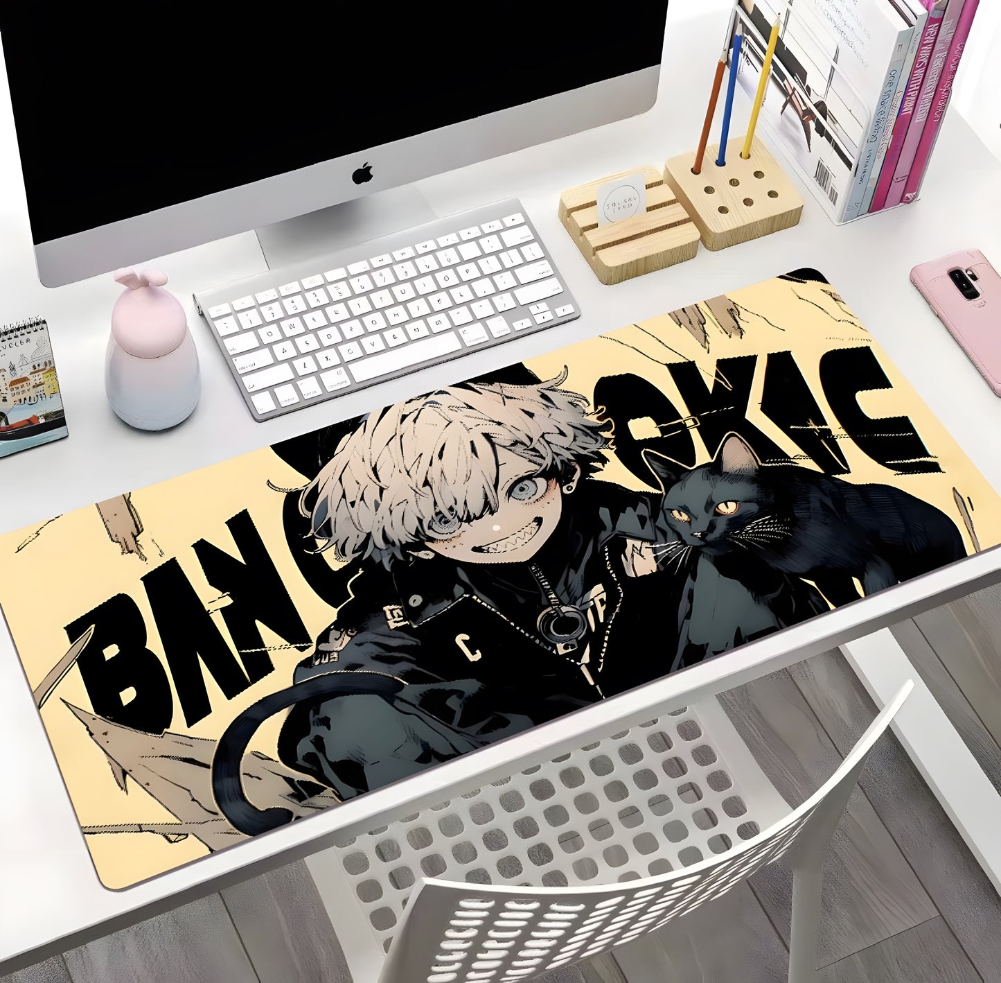 Tappetino per mouse oversize in stile punk