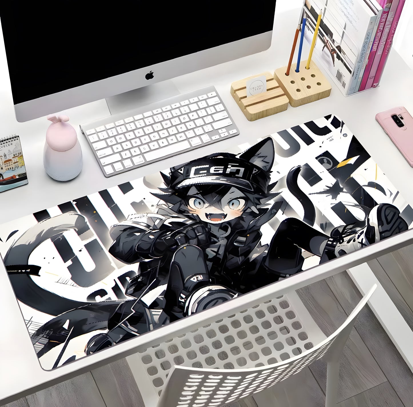 Tappetino per mouse oversize in stile punk