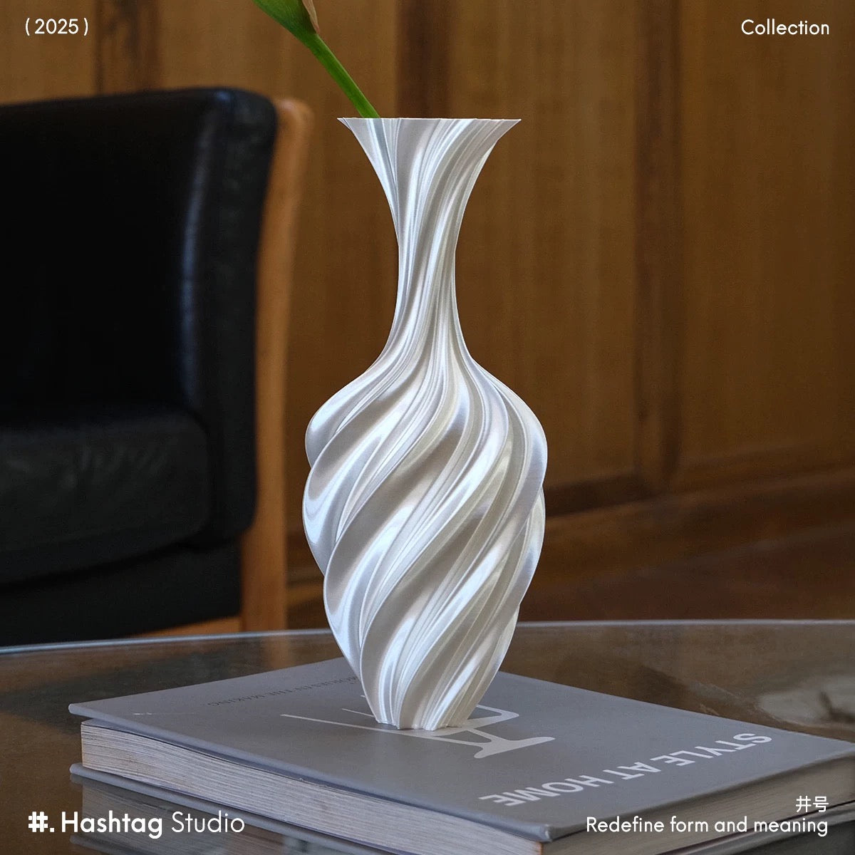 trendy 3D printed vase with Instagrammable design