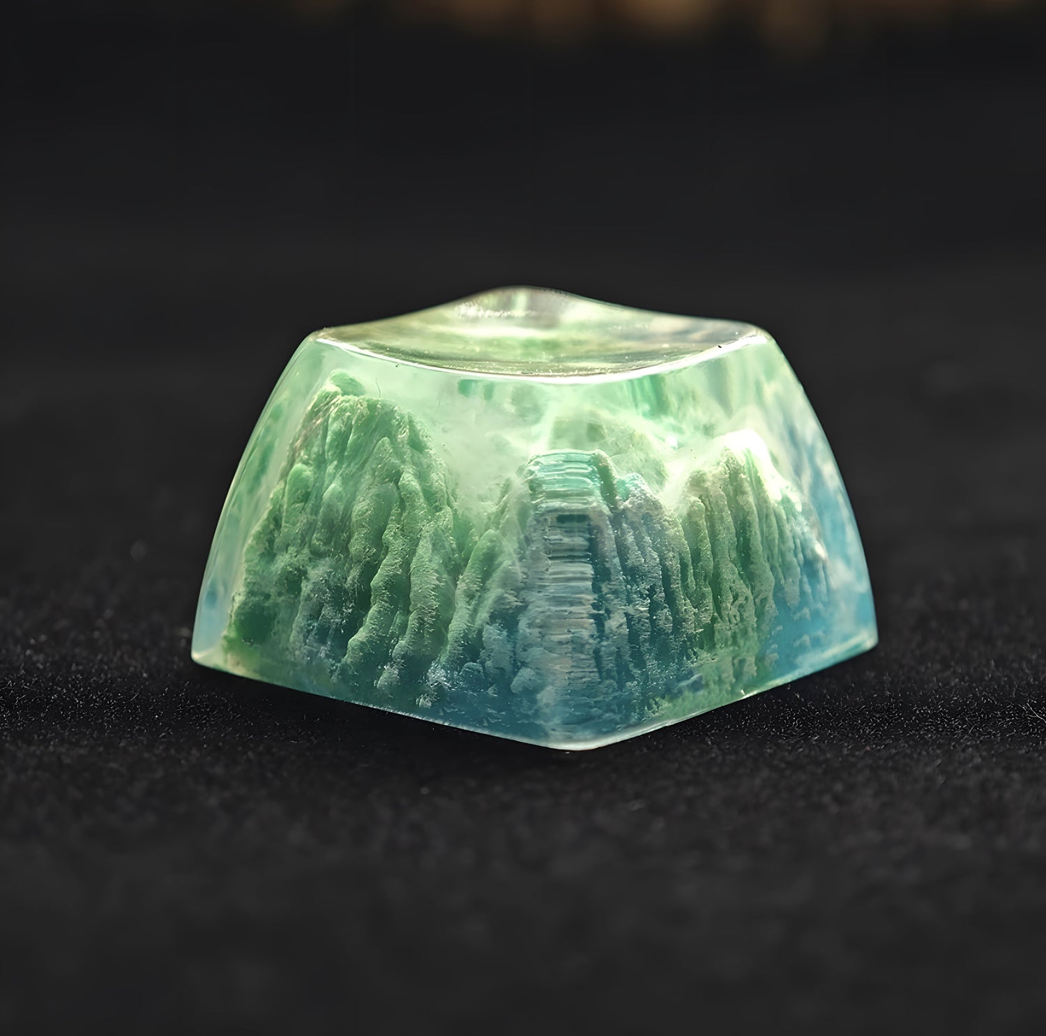 Customized semi-transparent keycaps