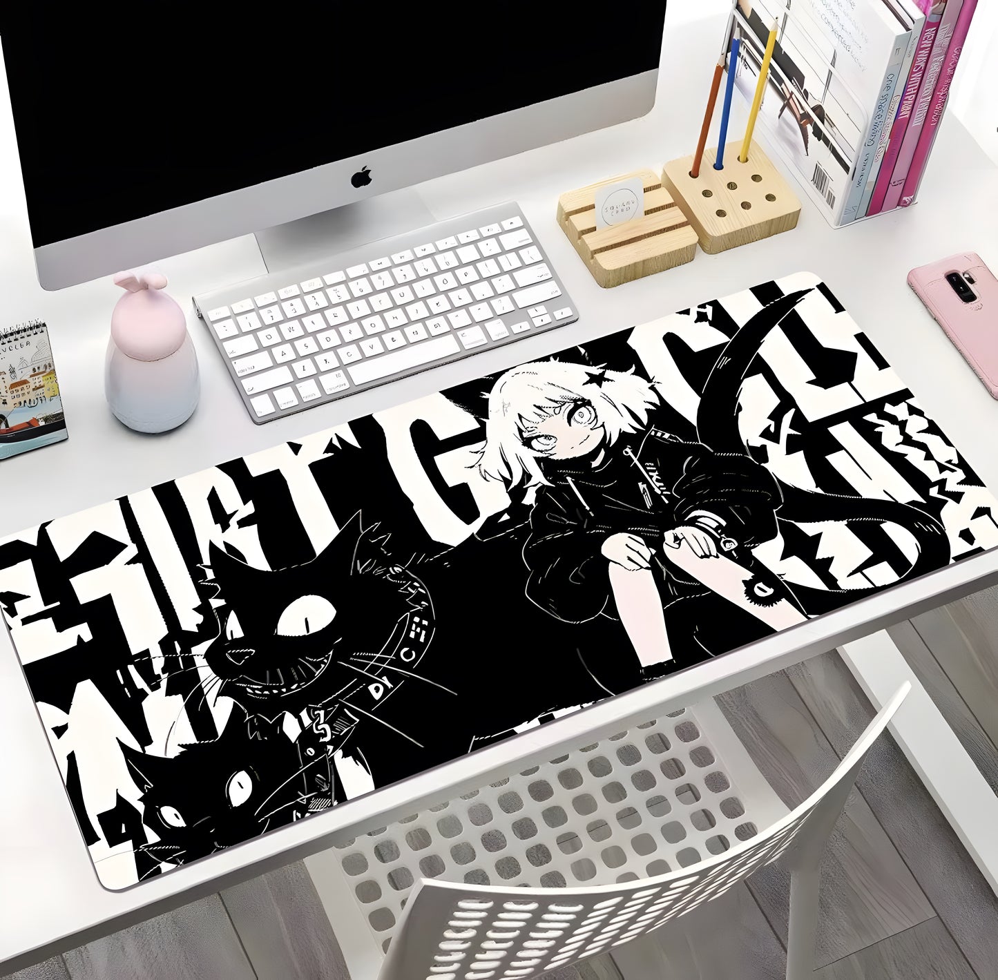 Tappetino per mouse oversize in stile punk